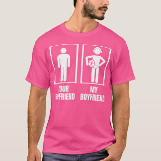 Dein Freund Meine Freundin Funny Girl Water T-Shirt