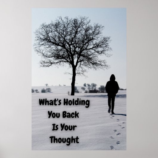 "Dein Gedanke" Inspiration Wall Art Poster (Vorne)