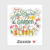 Dein Geist ist dein Garten Aufkleber (Blatt)