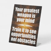 Dein Geist ist deine Bestste Waffe Sockelschild (Vorderseite)