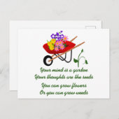 Dein Geist ist ein Garten Postkarte (Vorne/Hinten)