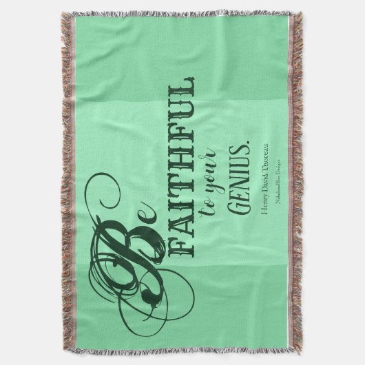 Dein Genie - Henry David Thoreau Throw Blanket Decke (Vorderseite Vertikal)