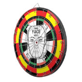 Dein Gesicht Hier Dartboard Dartscheibe (Vorderseite rechts)