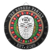 Dein Gesicht Hier Dartboard Dartscheibe (vorne)