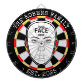 Dein Gesicht Hier Dartboard Dartscheibe (vorne)