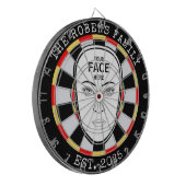 Dein Gesicht Hier Dartboard Dartscheibe (Vorderseite Links)