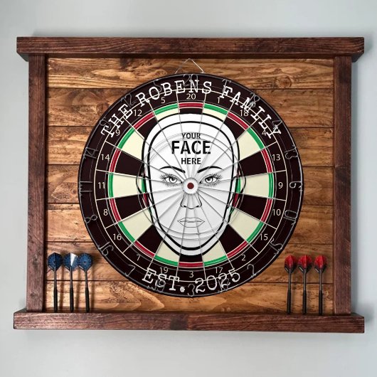 Dein Gesicht Hier Dartboard Dartscheibe