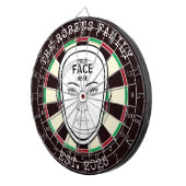 Dein Gesicht Hier Dartboard Dartscheibe (Vorderseite rechts)