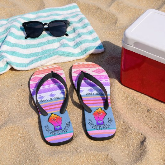 Dein Gesicht ist dein Stamm - Dusk Dancer Flip Flo Badesandalen