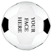 DEIN GESICHT kundenspezifischer Rahmen Soccer Ball (Gedreht)