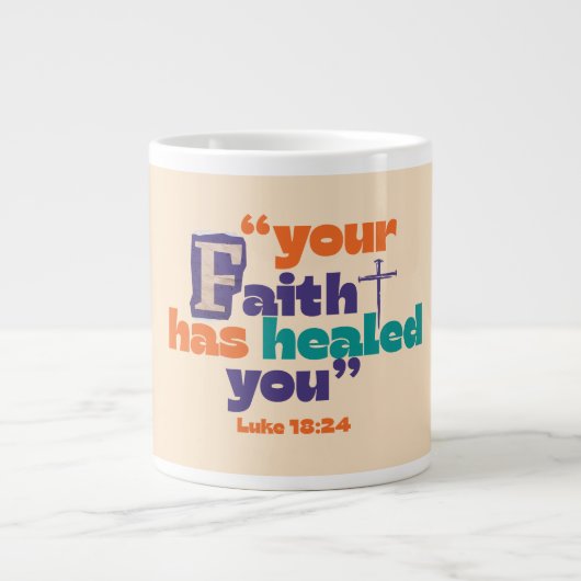 Dein Glaube hat dich geheilt - Tasse (Vorderseite)
