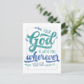 Dein Gott ist bei dir Postkarte (Stehend Vorderseite)