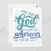 Dein Gott ist bei dir Postkarte (Vorne/Hinten)