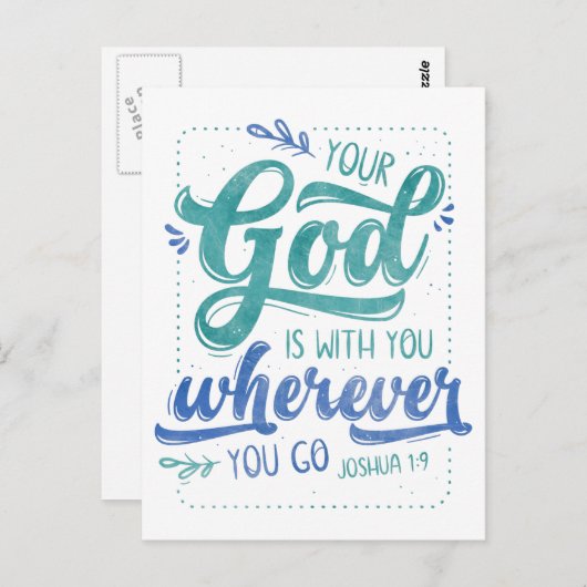 Dein Gott ist bei dir Postkarte (Vorne/Hinten)