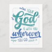 Dein Gott ist bei dir Postkarte (Vorderseite)