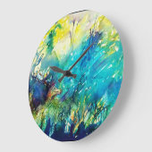 DEIN GREEN WOODLAND GROßE WANDUHR (Winkel)