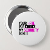 Dein Hass ist eine Wahl Button (Vorne & Hinten)