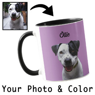 Dein Haustier-Foto, Deine Farbe, Süßes Geschenk fü Tasse