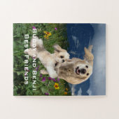 Dein Haustier-Foto, Name, Personalisiert Puzzle (Horizontal)