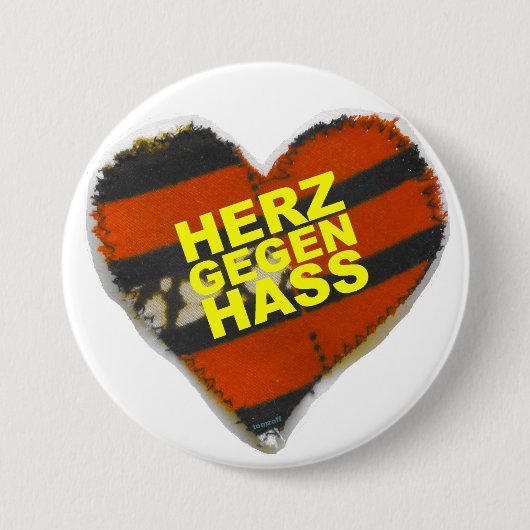 Dein Herz Gegen Hass Button (Vorderseite)