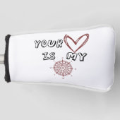 Dein Herz ist mein Compass Golf Balls Headcover (Vorderseite)