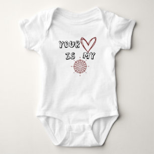 Dein Herz ist mein Kompass Baby Strampler