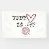 Dein Herz ist mein Kompass Banner (Horizontal)