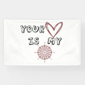 Dein Herz ist mein Kompass Banner (Horizontal)