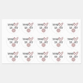 Dein Herz ist mein Kompass Etiketten (Blatt)