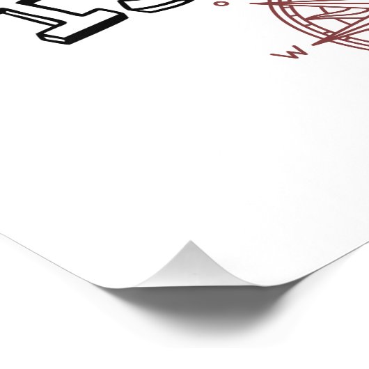 Dein Herz ist mein Kompass Fotodruck (Ecke)