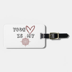 Dein Herz ist mein Kompass Gepäckanhänger