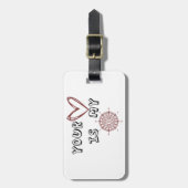 Dein Herz ist mein Kompass Gepäckanhänger (Vorderseite vertikal)