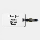 Dein Herz ist mein Kompass Gepäckanhänger (Rückseite horizontal)