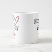 Dein Herz ist mein Kompass Jumbo-Tasse (Vorderseite)