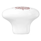 Dein Herz ist mein Kompass Keramikknauf (Seitenansicht)