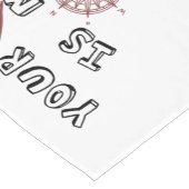 Dein Herz ist mein Kompass Küchentuch Kurzer Tischläufer (Ecke)