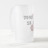 Dein Herz ist mein Kompass Mattglas Bierglas (Vorderseite Links)