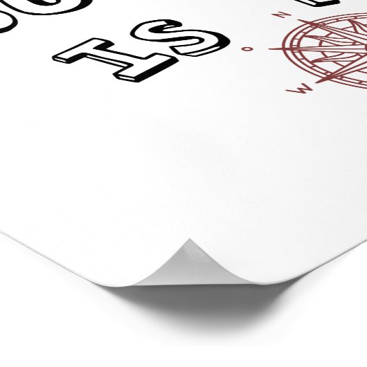 Dein Herz ist mein Kompass Poster (Ecke)