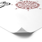 Dein Herz ist mein Kompass Poster (Ecke)