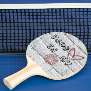 Dein Herz ist mein Kompass Tischtennis Schläger