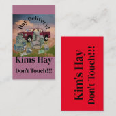 Dein Heu Touch nicht! Visitenkarte (Vorne/Hinten)