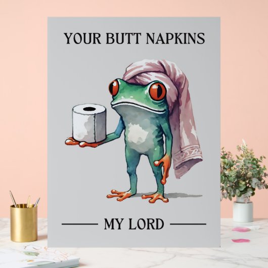 Dein Hintern Napkins Mein Herr Acrylschild (Hochzeit)