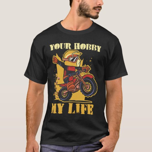 Dein Hobby My Life Enduro Motocross T-Shirt (Vorderseite)