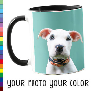 Dein Hund Foto Benutzerdefinierte Farbe Süßes Gesc Tasse