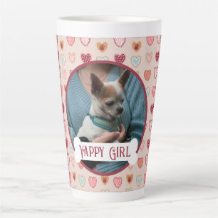 Dein Hunde-Foto-Valentinstag-Herz-Latte-Mug Milchtasse
