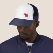 Dein Initialen-Monogramm in Marineblau Truckerkappe (Beispiel)