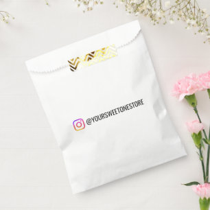Dein Instagram-Name Social-Media-Icon gebrandet Geschenktütchen