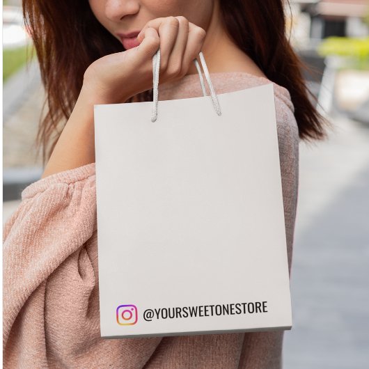 Dein Instagram-Name Social-Media-Icon gebrandet Kleine Geschenktüte