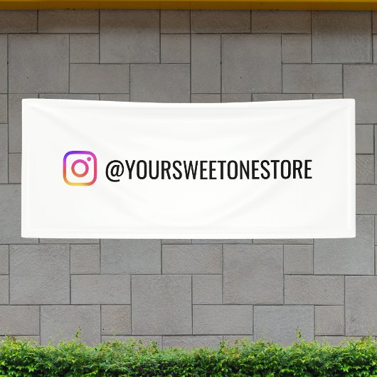 Dein Instagram-Name & Social-Media-Icon-Promo Banner