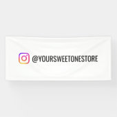 Dein Instagram-Name & Social-Media-Icon-Promo Banner (Horizontal)